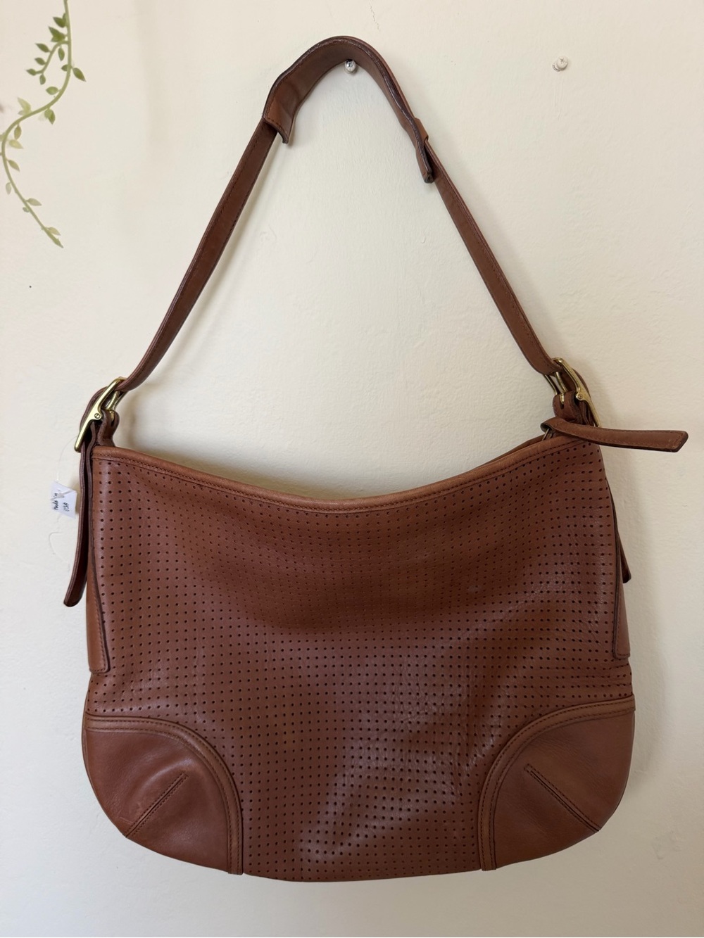 Y2K Coach Legacy Perforated Leather Shoulder Hobo Bag (Style N 9218)